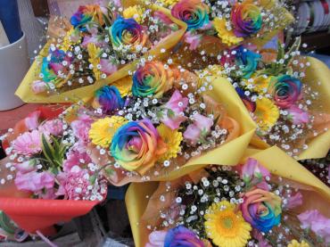 ご注文のレインボーたち｜「花曜日」　（奈良県橿原市の花キューピット加盟店 花屋）のブログ
