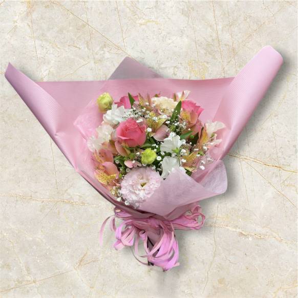 ピンク系の花束