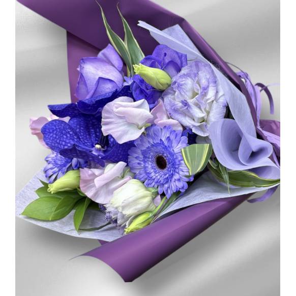 紫系の花束